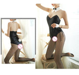 Bunny Faux Leather Rabbit Ears Lingerie Bodysuit Lolita Costumes