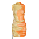 Women's Casual Summer Sleeveless Mini Sexy Bodycon Tank Club Dress