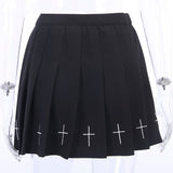 Vintage Gothic Punk Pleated Hip Hop Grunge Skirt