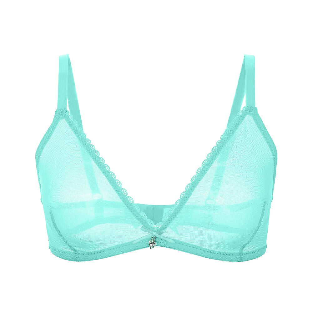 Ultra-Thin Mesh Lingerie Breathable Bra 3-Piece Combination