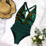 Women's Sexy Push Up Floral Bodysuit Beach Wear Monokini