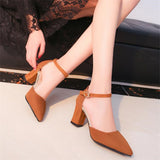 Thick Heel Pumps Comfortable Sandals