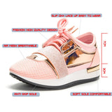 Women Pu Leather Trainers Sneakers