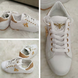 Women Breathable PU Leather Sneakers 