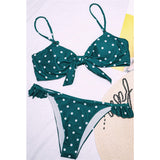 Bow Polka Dot Bikini Two-Piece Women's Swimwear