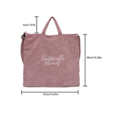 Corduroy Canvas Shopping Bags