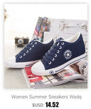 Female Summer Trainers Lace Up Canvas