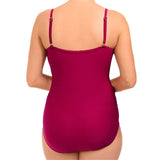 Ruffle One Piece Swimsuit Cover Belly Retro Bodysuit Monokini