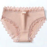 Women's Cotton Lace Comfort Panties -Buy One Get 2 Free-