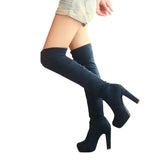 Women Sexy Thin Square Heel Boot