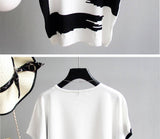 O-neck Patchwork Women Tops