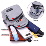 USB Charging Anti Theft Chest Bag