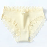 Women's Cotton Lace Comfort Panties -Buy One Get 2 Free-