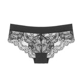 Sexy Lace Mid-Rise Underwear Hollow 3-Piece Panties