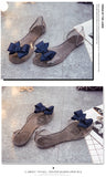 Women Butterfly-knot Flat Sandals 