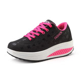 Women Height Increasing Breathable Sneakers