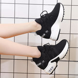 Women High Heels Platform Sneakers