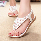 Flowers Bohemian Ladies Flat Sandals