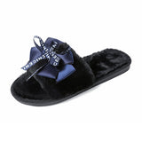 Women Plush Home Faux Fur Slippers 