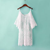 Women Off Shoulder Lace Nightgown