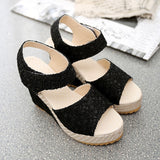 Hollow Gladiator Wedges Women Sandals