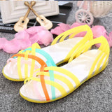 Women Candy Rainbow Flats Sandals