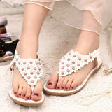 Women Bow-tie Jelly Flat Sandals