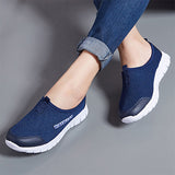 Women Breathable Mesh Light Flat Sneakers