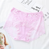 Women's Lace Briefs Transparent Seamless Panties