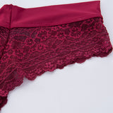 3 Pieces Lace Sexy Female Panties G-String Briefs Lingerie Low Waist Cotton Red Black White Hot Soft New T-back Underwear Woman