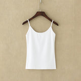 Tank top Women Summer Casual Camisoles Women's Tops T-shirt Spaghetti Strap Cropped Vest Female Camis Fashion Synthetic cotton