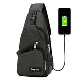 Chest USB Charging Cross-body Bag