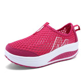 Sport Fashion Mesh Swing Wedges Sneakers