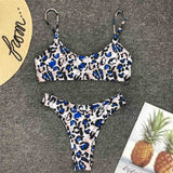 Women's Hot Bikini Leopard Bathing Suit Two Piece Sexy Swimsuit