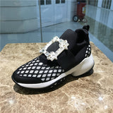 Rhinestone Women Breathable Mesh Shoes