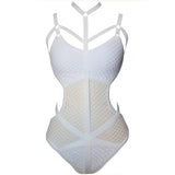 Women's Net Mesh Monokini Sexy One-Piece Swimwear