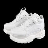 Fashion Woman Leather Sports Sneakers