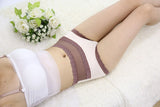 Women's High Waist Cotton Lace Briefs Color Underwear 2 piece