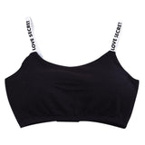 Removable Padded Letter Print Fitness Bra