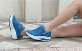 Women Height Increasing Breathable Sneakers