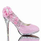 Women High Heels Colorful Wedding Shoes