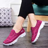 Women Slip On Comfortable Stretch Shoes