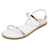 Women Buckle Strap Thin Belt Sandals