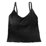 2019 Summer Slim Crop Tops Sexy Women Sleeveless Tank Tops Adjustable Padded Camisoles