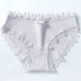 Women's Cotton Lace Comfort Panties -Buy One Get 2 Free-