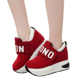 Slip On Creepers Wedge Increase Shoes