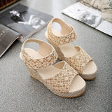 Hollow Gladiator Wedges Women Sandals