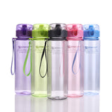 Water Bottle 560ML 400ML Plastic Drinkware Tour Outdoor Sport School Leak Proof Seal Gourde Climbing Water Bottles