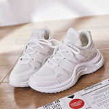 Women Lace Up Breathable Mesh Shoes