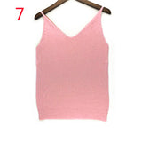 Women V Neck Solid Camis